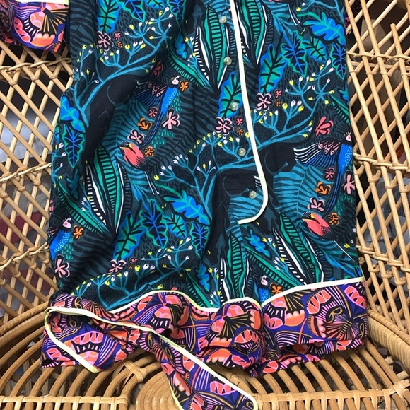 Anthropologie Marsha volnova flannel romper xs new - Picture 7 of 12